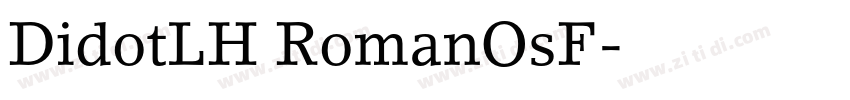 DidotLH RomanOsF字体转换